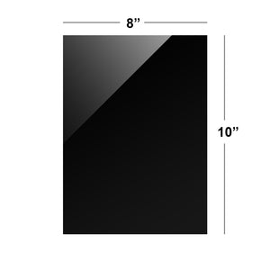 Black Acrylic 10" x 8"