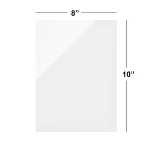 White Acrylic 10" x 8"