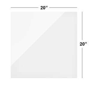 White Acrylic 20" x 20"