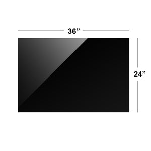 White & Black Acrylic 24" x 36"