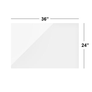 White Acrylic 24" x 36"